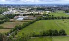 The proposed site of the Craigton battery storage site - with the Robert Gordon's School playing fields nearby.