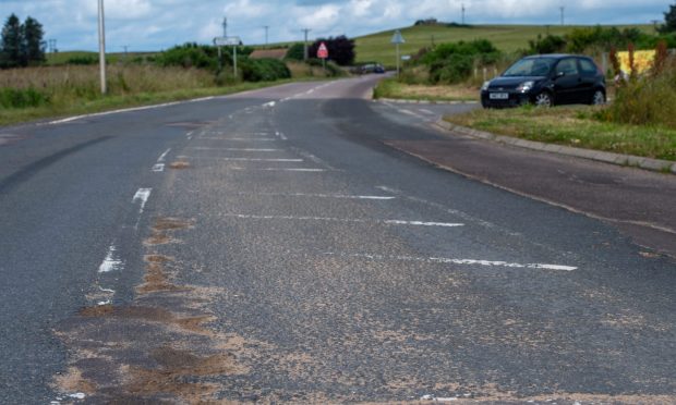 The fuel spill affected several roads across Aberdeenshire and Aberdeen. Image: Kenny Elrick/DC Thomson