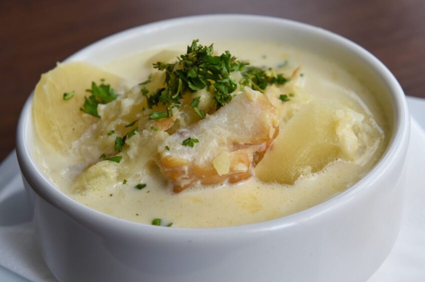 A bowl of Cullen skink. 