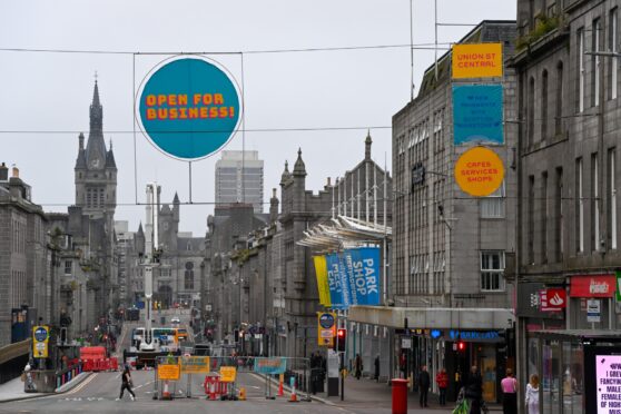 Union Street. Picture by Kenny Elrick/DC Thomson