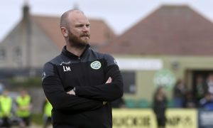 Buckie Thistle manager Lewis MacKinnon. Image: Kenny Elrick/DC Thomson