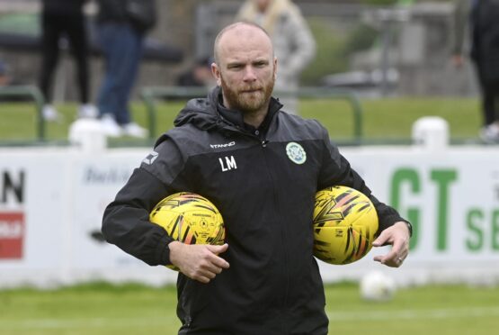 Buckie Thistle manager Lewis MacKinnon. Image: Kenny Elrick/DC Thomson.