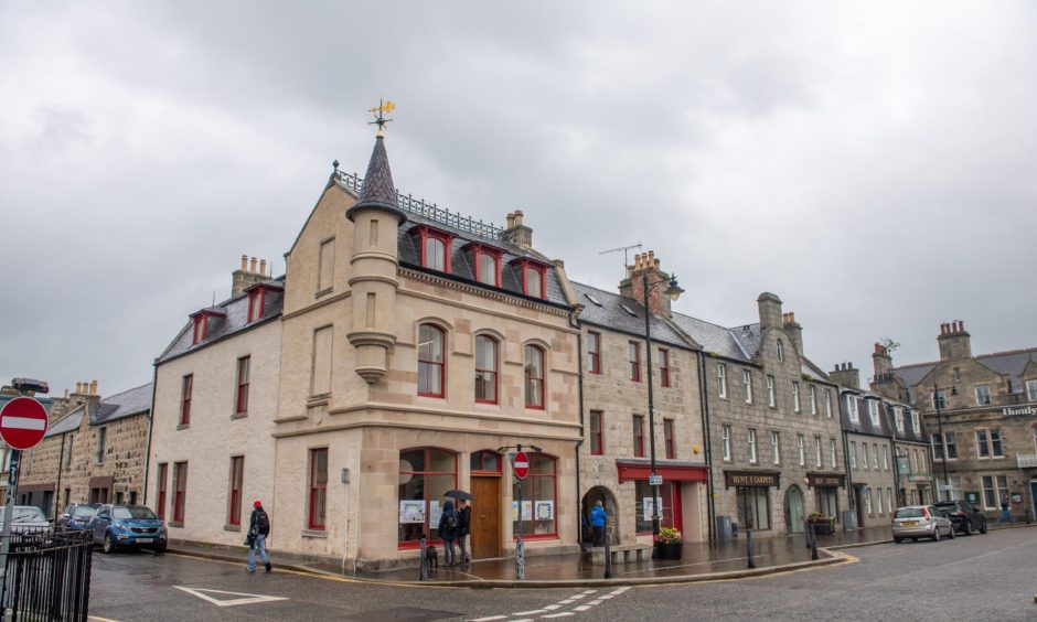 Number 30's bright limestone makes it stand out amongst Huntly's townscape. Image: Kath Flannery/DC Thomson