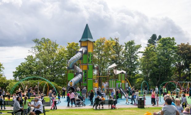 The new playground at Hazlehead Park is the perfect place to take the family to this summer holidays. Image: Kath Flannery/DC Thomson