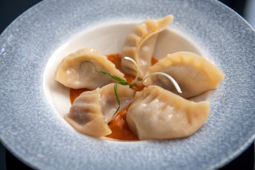 Himalayan Lamb Momo at 8848 Restaurant.