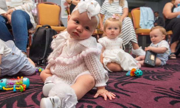 Maia at the Baby Show during Peterhead Scottish Week.