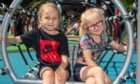 Dia and Nika enjoying the new playpark at Hazlehead. Image: Kath Flannery/DC Thomson