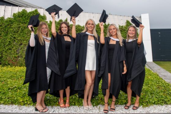 Happy and proud to be a graduates. Image: Kath Flannery/DC Thomson