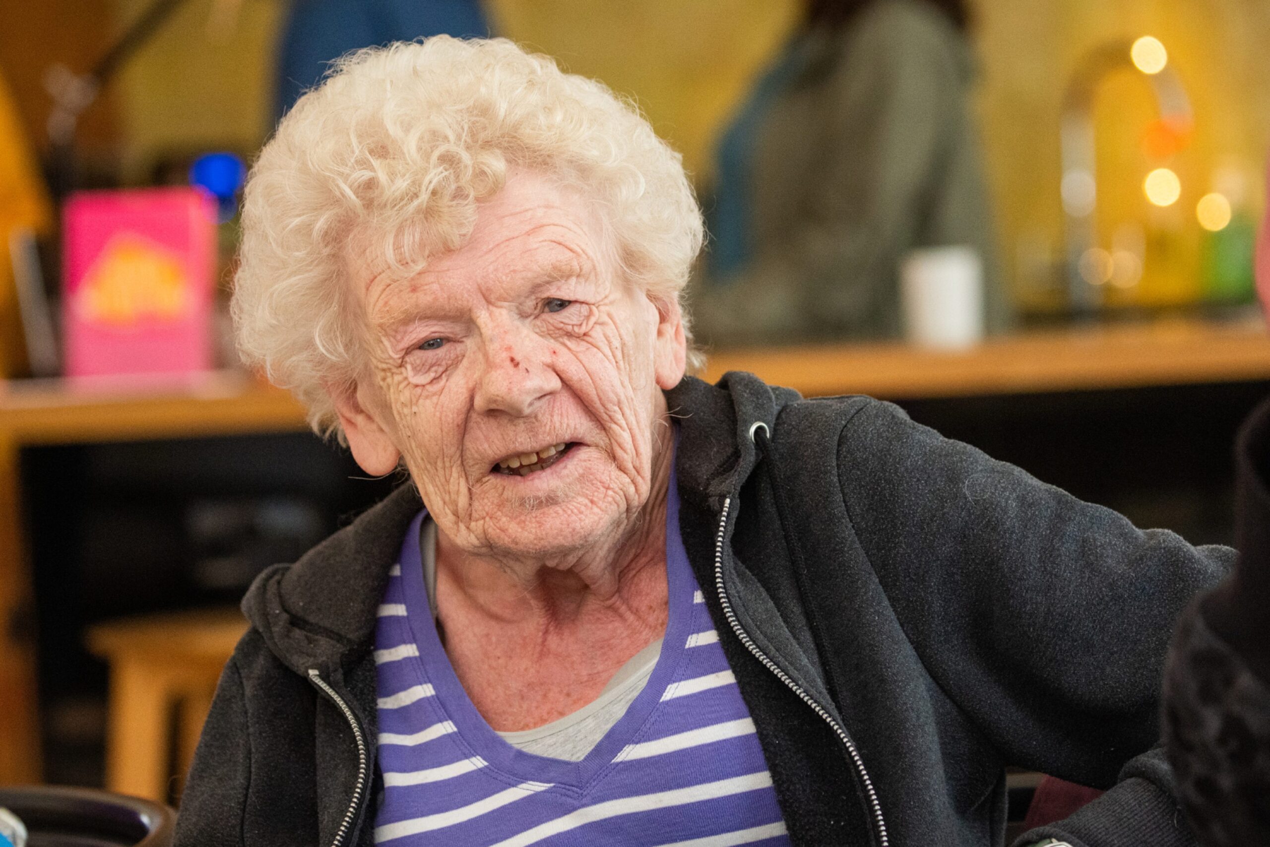 Diane Skinner from Torry, a Friday regular at Maggie's Aberdeen cancer centre