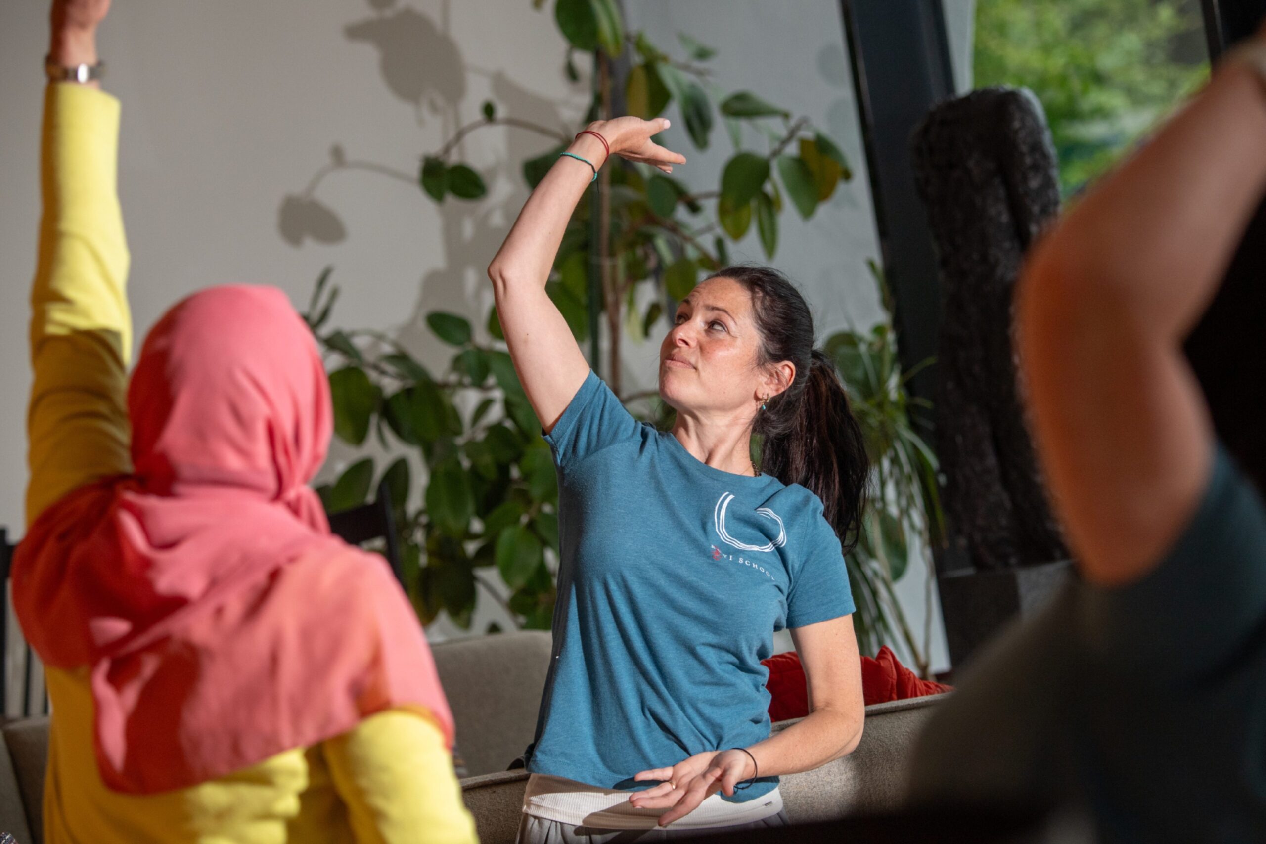 The popular qigong class led by Tina Faulkner Elders