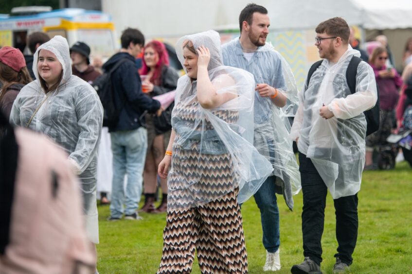 Rain at festival