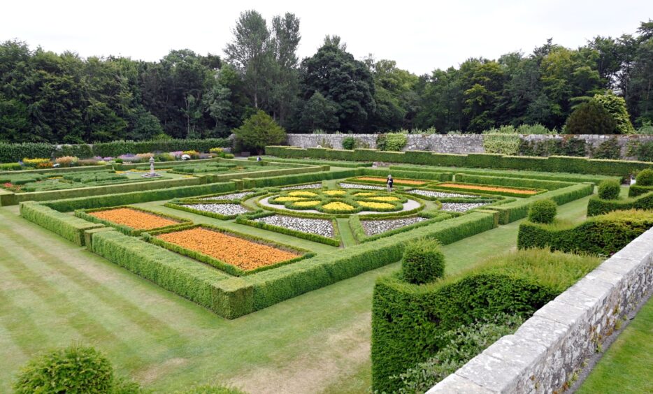 The picture-perfect landscaped grounds of Pitmedden Garden are ideal for a picnic.