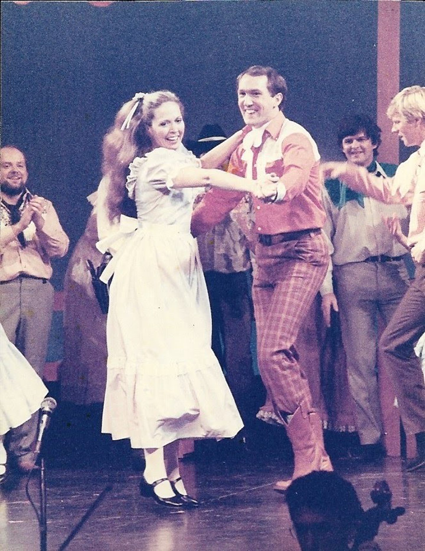 Liz Milne as lead dancer in Attic's Oklahoma .