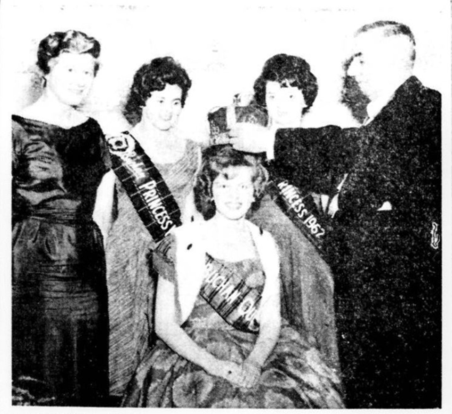 The first ever Buchan Queen at Peterhead Scottish Week in 1962