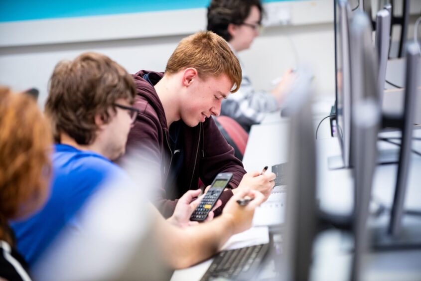 Students at Moray College.