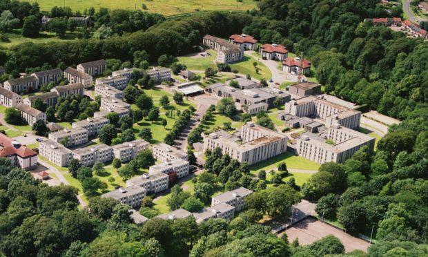 Aberdeen University's Hillhead Halls of Residence near Seaton Park.