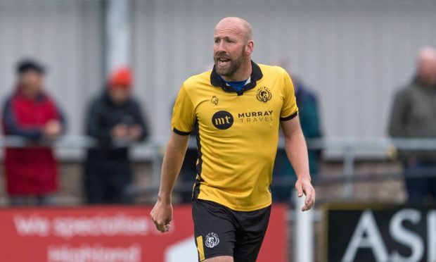 Nairn County manager Ross Tokely, who will not be playing next season. Image: Jasperimage