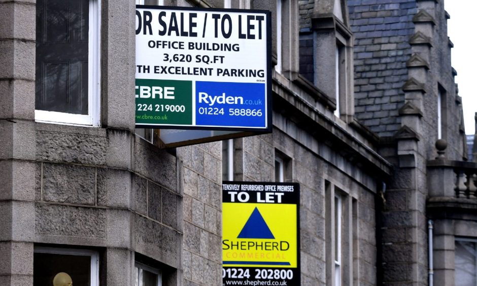 To let signs have been popping up on high streets across the city and Aberdeenshire. Image: Chris Sumner/ DC Thomson