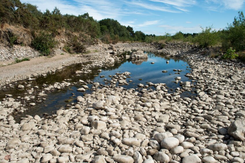 Dry river.