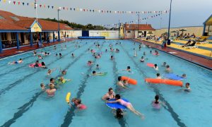 Swimmers are being invited to try out the cold water swimming season. Image: Kenny Elrick/DC Thomson.