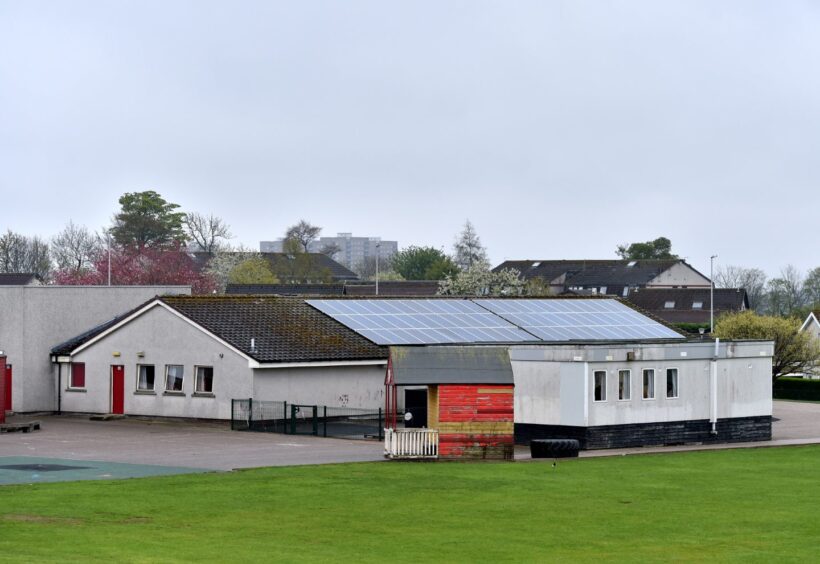 the exterior of Danestone Primary School Nursery building in Bridge of Don. 