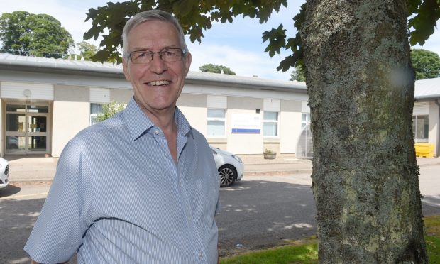 Ron Stewart outside Maryhill medical practice.