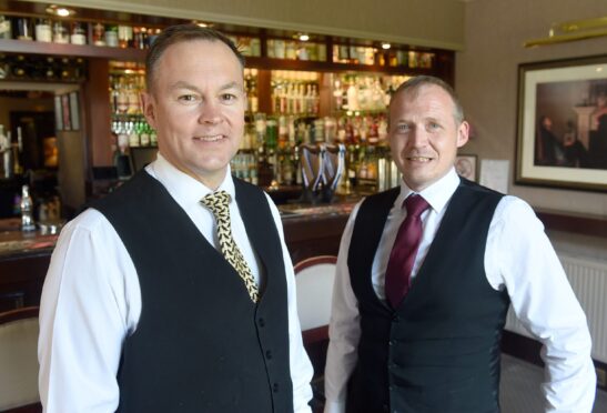 Sunninghill Hotel directors Alastair Ross and Jonathan Orr. Image: Sandy McCook/DC Thomson