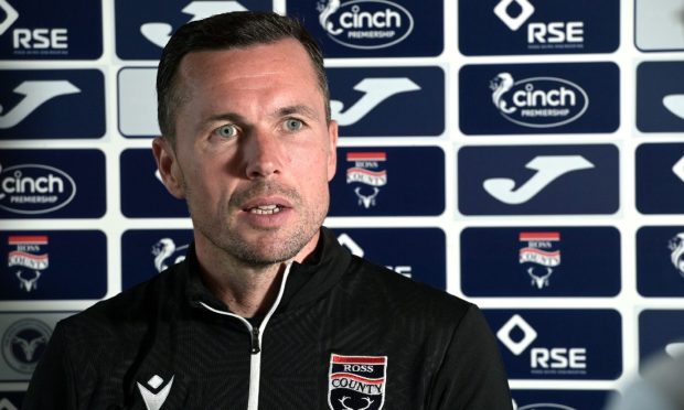 Ross County manager Don Cowie. Image: Sandy McCook/DC Thomson.