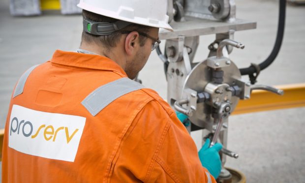 A Proserv technician carrying out maintenance work. Image: Proserv