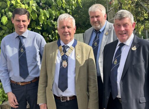 New top team: From left, Danny Skinner, Cameron MacIver, Brian Ross and Alan Cumming.