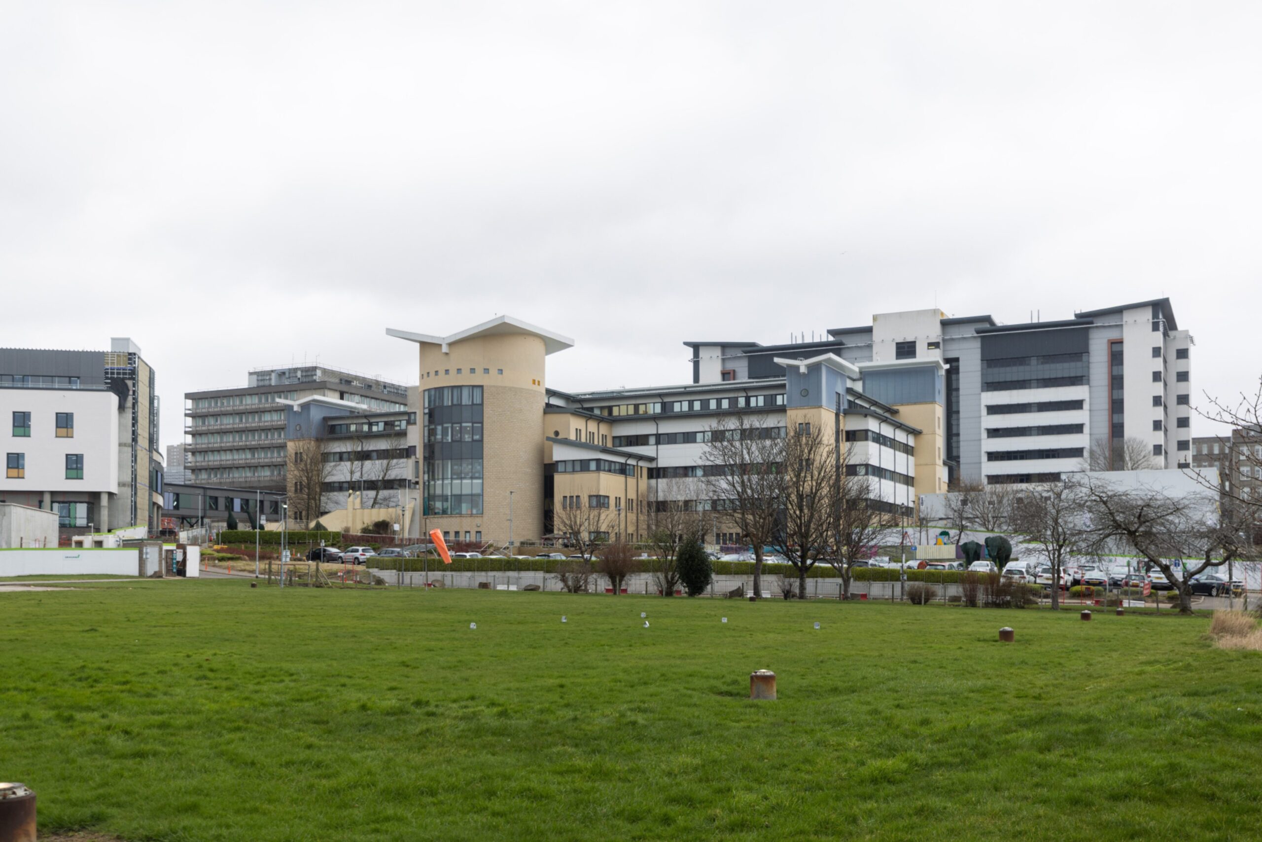 Exterior of Aberdeen Royal Infirmary.