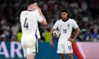 England's Jude Bellingham (right) and Declan Rice react during after UEFA Euro 2024 final. Image: PA.