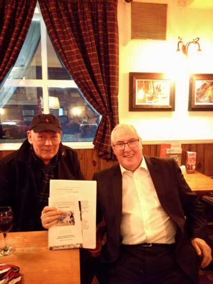 Stephen Brady with Roy Cavanagh, the author of "Bishop United".