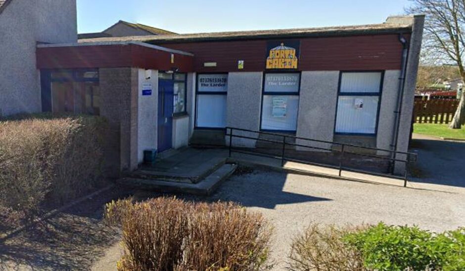 Exterior of The Porty Cabin in Portlethen 