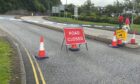 The road was closed for more than six hours. Image: Louise Glen/DC Thomson