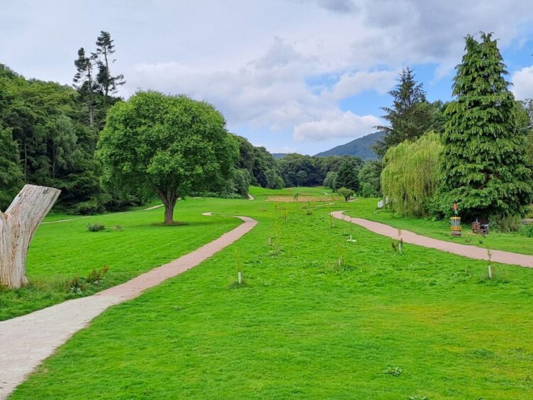 frisbee golf course at Torvean Park, Inverness