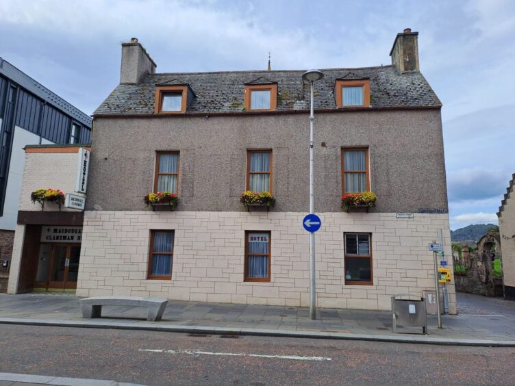 A building on Church Street which forms part of the Inverness hospital trail walking tour