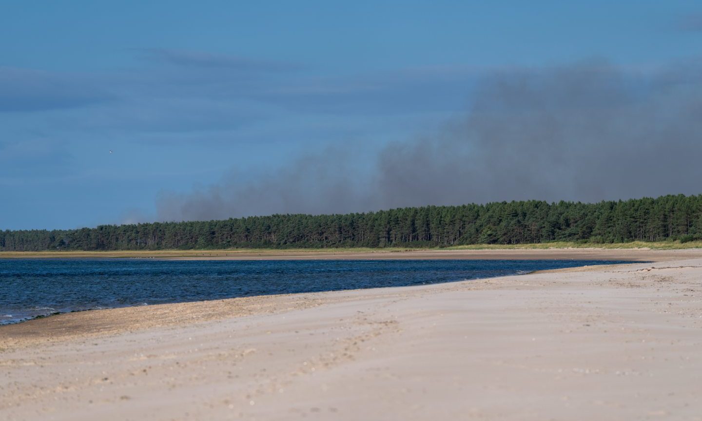 Culbin Forest fire.