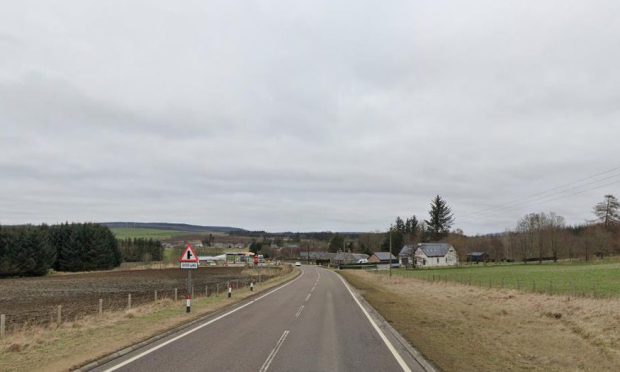 The A96 near Cairnie. Image: Google Maps.