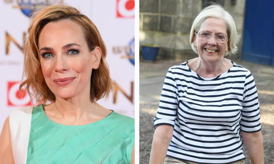 The actress Laura Main paid tribute to Liz Milne (right)