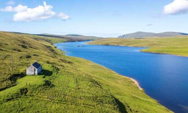 The picturesque Da Laggans Cottage near Baltasound on the island of Unst, Shetland. Image: Bell Ingram