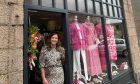 Peterhead mother of two Lauren Joiner standing outside her boutique Fox and Feather.