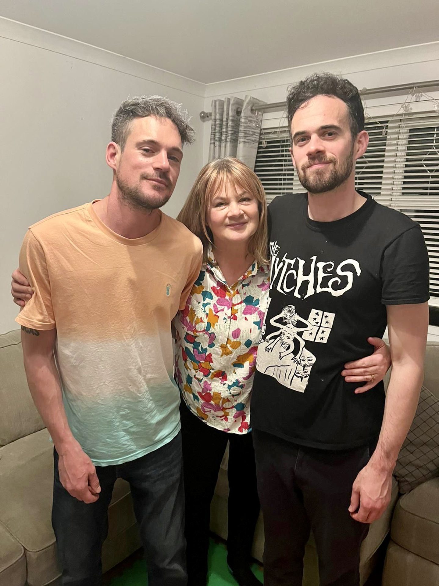 Marc with mum Suzanne and Michael