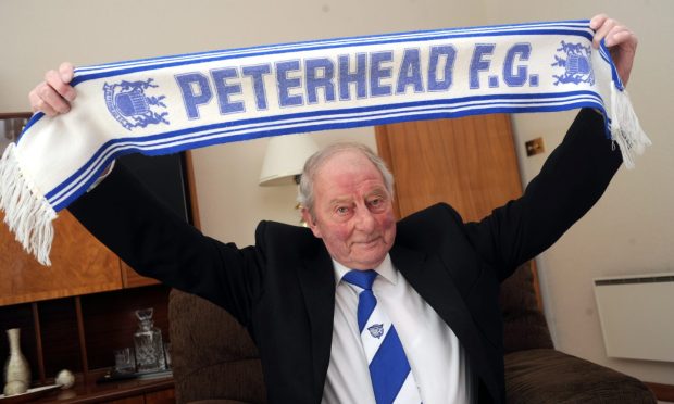 Norman "Bomber" Crighton, Peterhead FC stalwart.