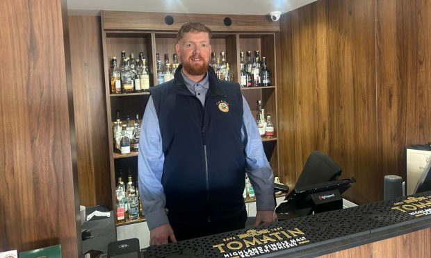 Cask and Quay manager in Peterhead, Andy Stott, told me all about how the new whiskey store is thriving in the Blue Toon. Image: Isaac Buchan/ DC Thomson