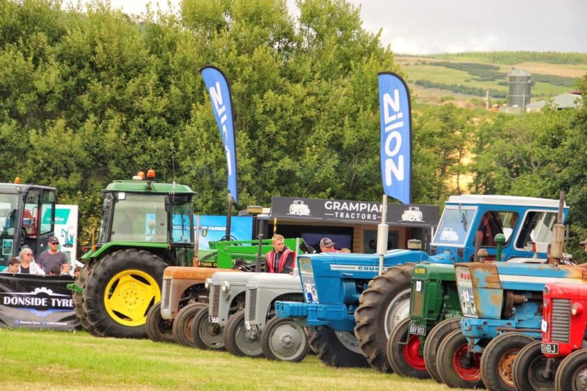 Tractors on display at last year's show.