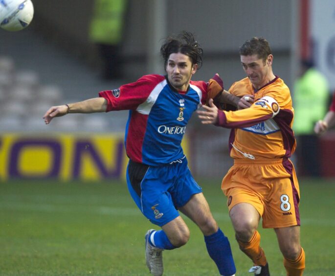 Juanjo in action for Caley Thistle