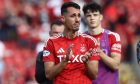 Bojan Miovski gets emotional as he says goodbye to the Aberdeen fans. Image: Shutterstock.