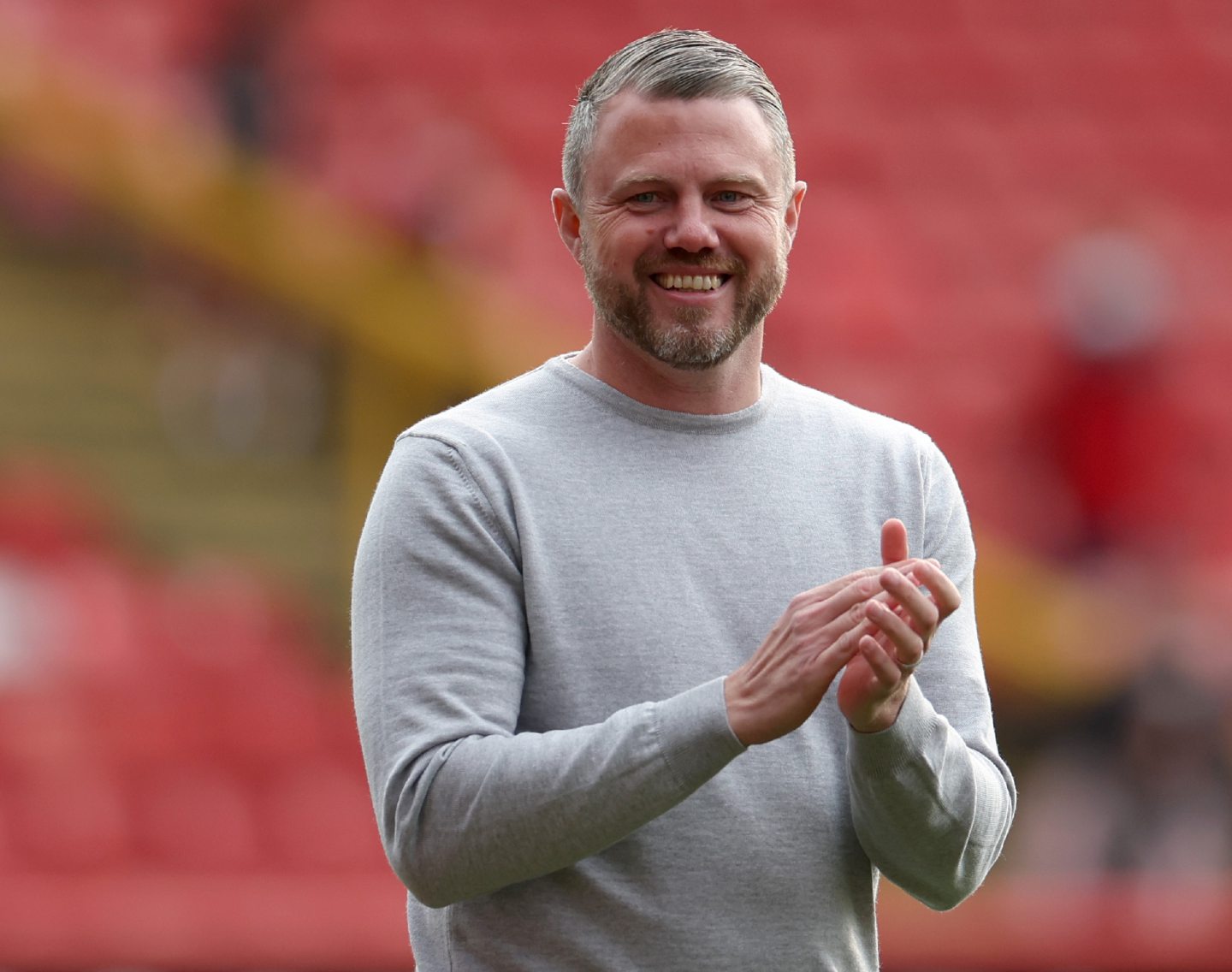 Aberdeen manager Jimmy Thelin after the 1-0 Premier Sports Cup defeat of Queen's Park. Image: Shutterstock