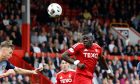 Aberdeen striker Pape Gueye in action during the Premier Sports Scottish Cup match against Queen's Park. Image: Shutterstock.